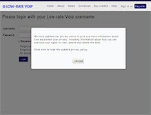 Tablet Screenshot of lowratevoip.com